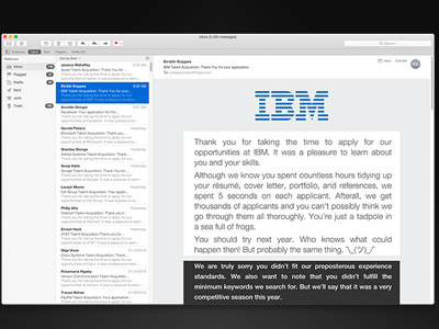Career Anxiety career anxiety design email ibm jobs technology typography