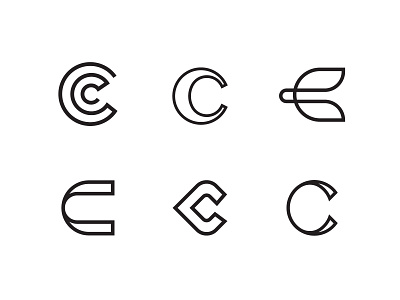 Letter mark C 26daysoftype 36daysoftype design geometry icon lettermark lettermarklogo line logo mark monogram