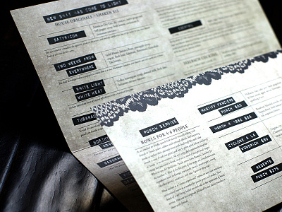 Emmanuelle Bar Menu