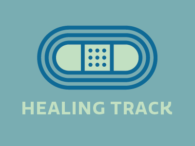 Healing Track Logo bandaid healing healthcare logo medical sick track
