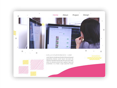 Website Portofolio dribbble ui uidesign vector