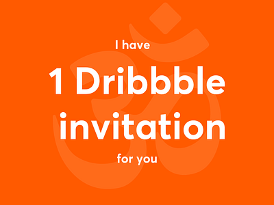 Dribbble invitation, invite