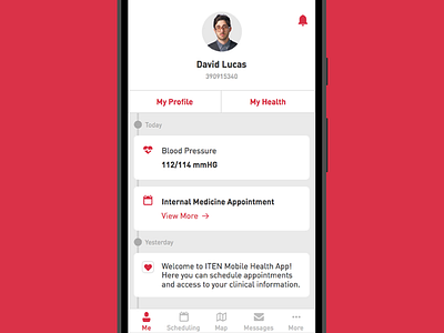 ITEN Mobile Health app apple carekit clinical health healthcare healthkit iten mobile patient solutions timeline