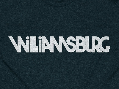 Willaimsburg Lettering brooklyn cotton bureau hand lettering herb lubalin lettering ligature ligature collective new york nyc t shirt typography williamsburg