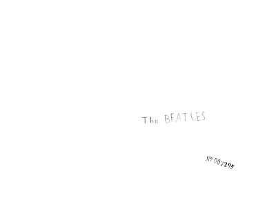 The Beatles george harrison illustration john lennon paul mccartney pencil richard hamilton ringo starr the beatles white album