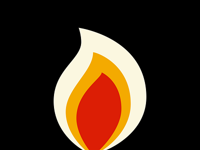 Fuego black red yellow candle fire flame illustration light match vector