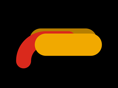 Hot Dog bad sex black red yellow frankfurter hot dog hotdog illustration sausage vector wiener wienerwurst