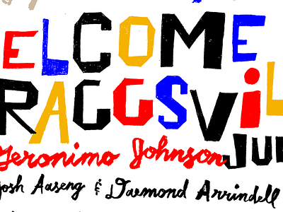 Welcome to Braggsville book it repertory theatre hand hand lettering illustration lettering nope.ltd t. geronimo johnson welcome to braggsville