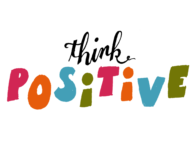 Think Positive illustration think positive typography type hand lettering lettering