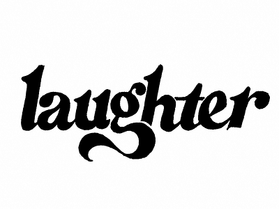 Laughter hand lettering illustration laughter lettering type typography