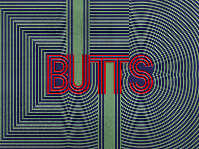 BUTTS 1968 butt butts butts butts butts lance wyman mexico olympics op art pattern thick lines tina belcher vector