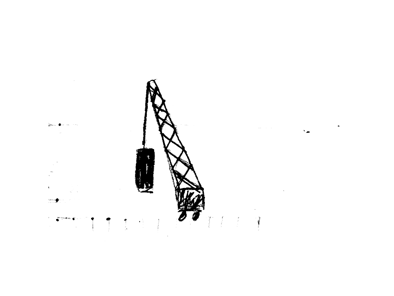 Building Buildings animation black and white building crane gif illustration wip