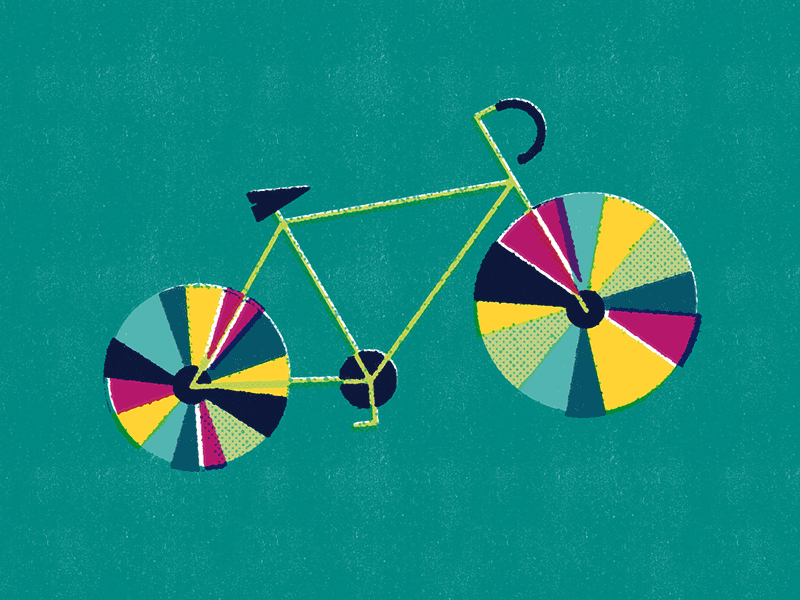 Bike animation bicicleta bicycle bike illustration
