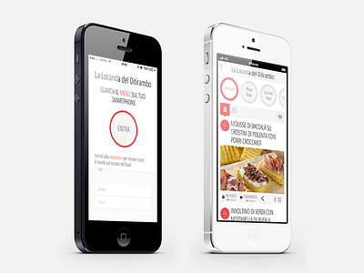 Mobile Menu bootstrap freecreative ios italian responsive restaurant webapp
