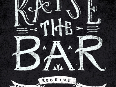 The Bar handdrawn jackdaniels lettering texture typography
