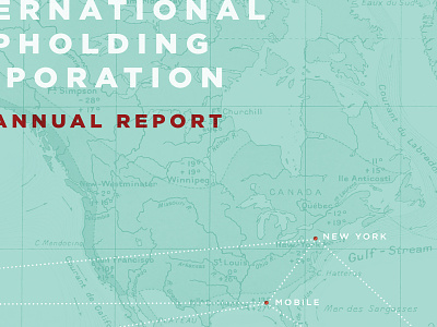 Annual Report WIP annual report international maps overlay red ships