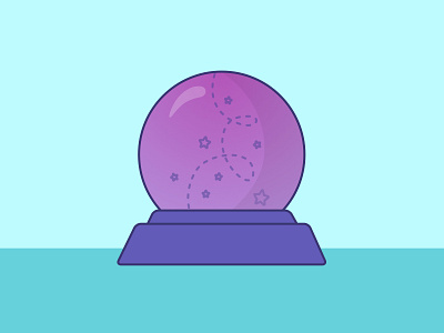 Crystal Ball crystal ball drift future illustration