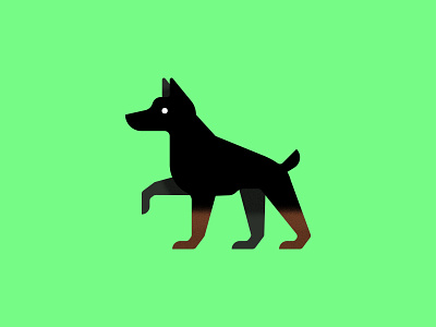 Doberman Pinscher animal branding design dog dog illustration dream flat design graphic design icon illustration illustrator logo nature pet puppy vector