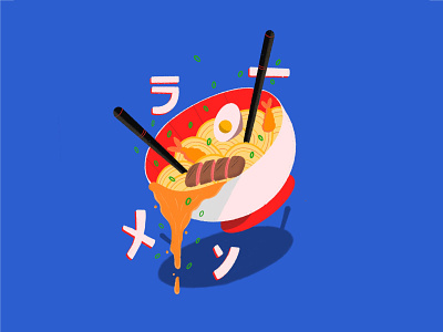 Ramen Lovers Club anime design flat design food graphic handmade illustration illustrator ipad japan movies procreate ramen spirited away studioghibli