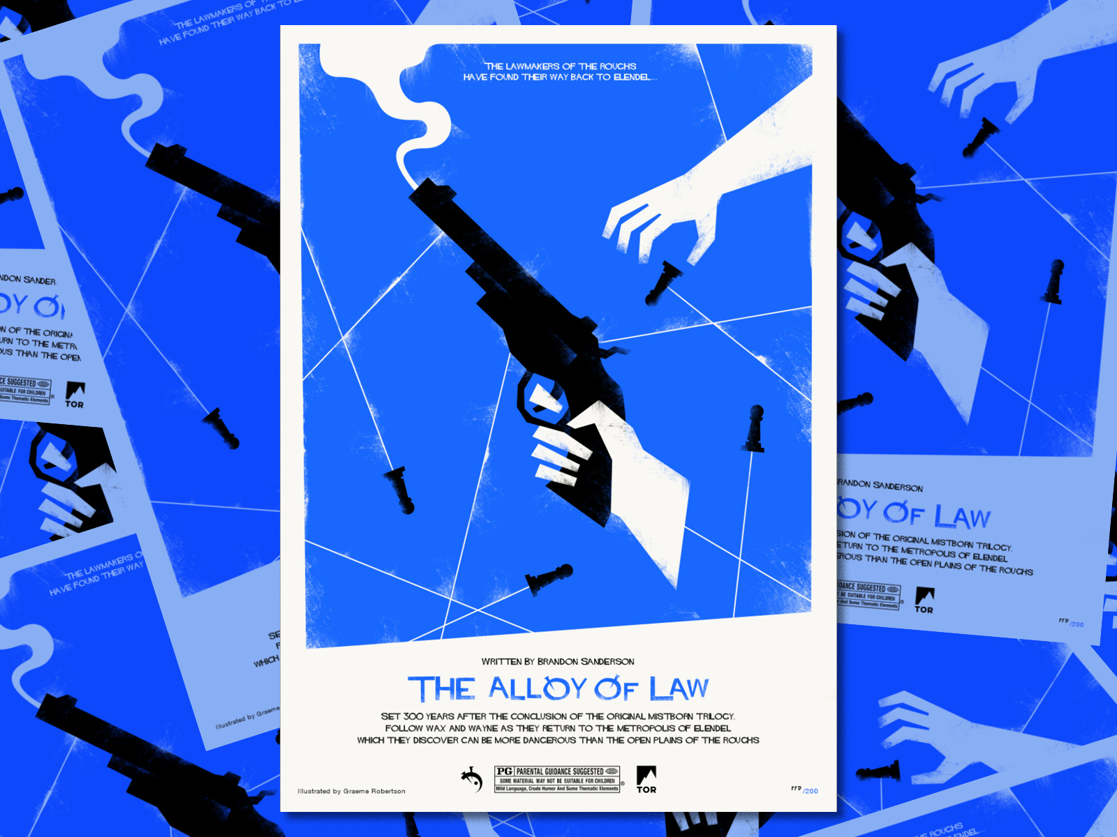 Mistborn Era 2 The Alloy of Law illustrator graphic vector novel chess design typography illustration movieposter poster saulbass western fantasy books brandonsanderson cosmere mistborn