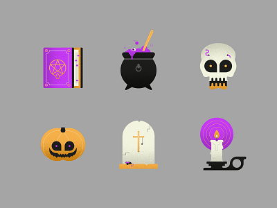Halloween Icon Set design flat design ghost graphic halloween icon icon set illustration illustrator logo pumpkin spooky vector