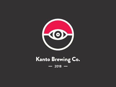 Kanto Brewing Co. Logo 2d brand branding brewery design flat design illustration logo pokemon type ui vector