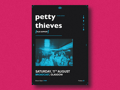 Petty Thieves Gig Poster 3d branding flat design icons illustration logo music photography poster promotional vector