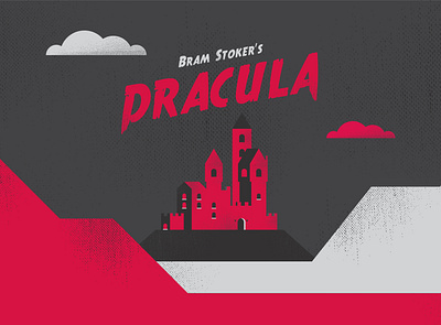 Bram Stoker's Dracula book dracula flat design frankenstein graphic design halloween horror illustration illustrator motiongraphics novel title card vector