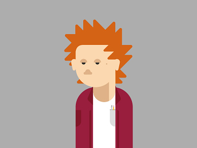 Self Portrait WIP 2d animation anime design flat design ginger graphic design human identity illustration illustrator job model person portfolio portrait scotland shirt vector website