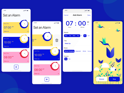 Alarm App Exploration app illustration