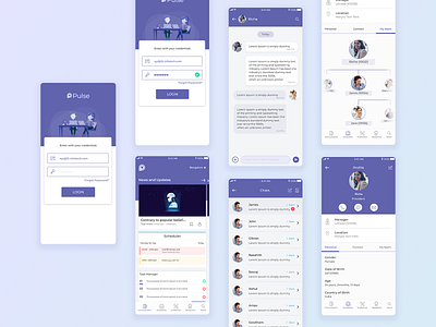 Employee Engagement application app app design application ux ui employee engagement