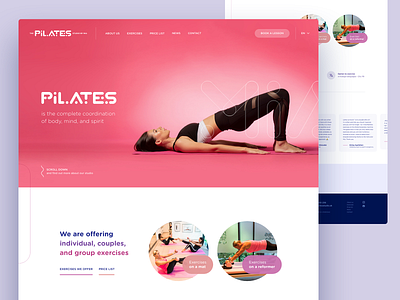 The Pilates studio by Mia - webdesign