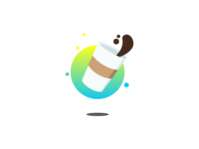 Coffee is bae coffee coffee cup flat design gradients illustration vector