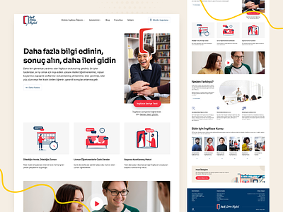 Wall Street English - Web Redesign adobe xd clean course design education app education website english figma hero homepage red study template typography ui ux web design website ui white wse