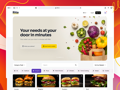 Rite - Food Delivery Website