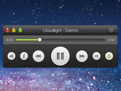 Spotify mini desktop player - minimized