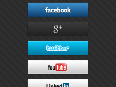 Get social buttons facebook google linkedin share social twitter ui youtube