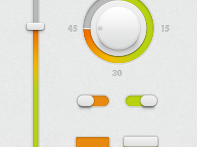 White Ui-kit (FREE PSD) app button freebie interface ios kit off on switch tits ui white