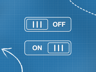 Blueprint Switch blue blueprint draw interface ios iphone off on sketch switch tits toggle ui wireframe