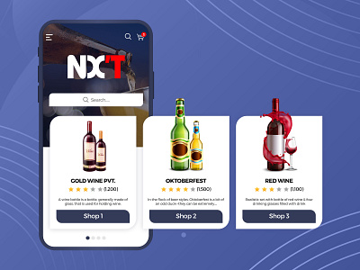 NX'T Dealer e commerce online shopping online store photoshop