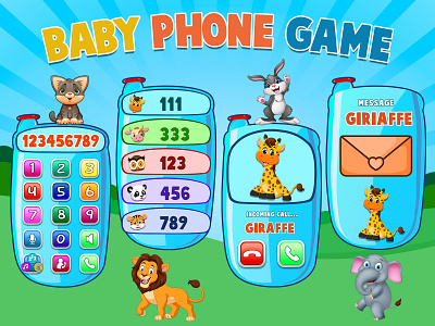 Baby Phone Game 👶📱 illustration photoshop