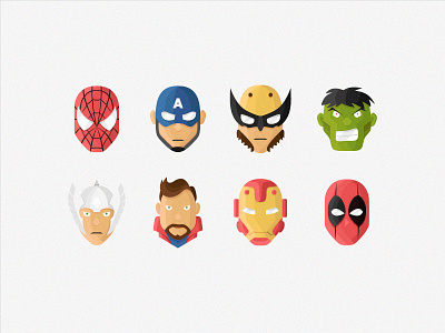 Marvel Icons by KsyushaMN on Dribbble