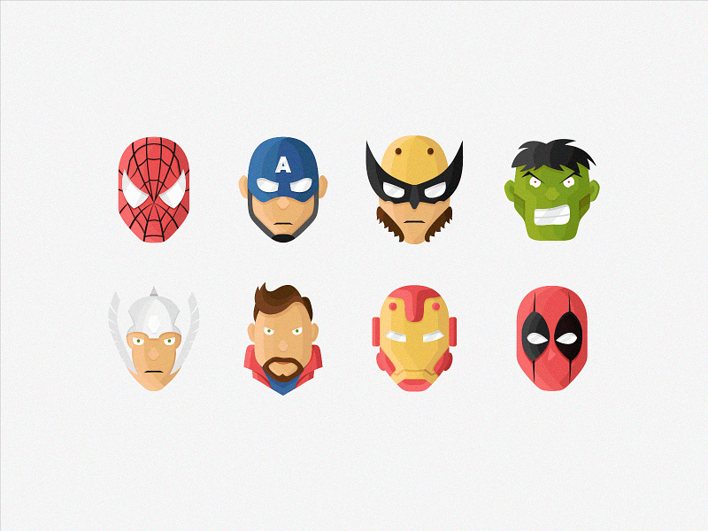 Marvel Icons by Kseniia Rotar on Dribbble