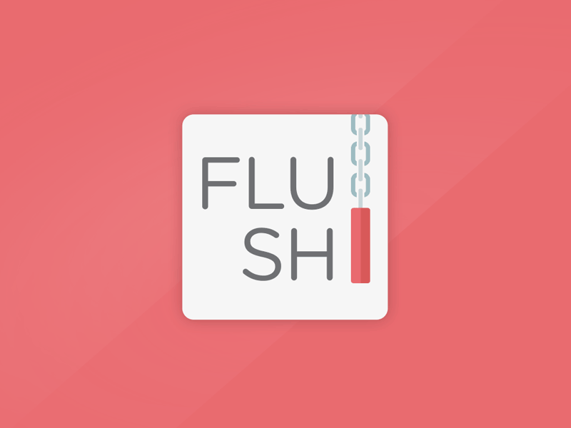 Flush app branding interaction logo ui