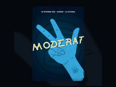 Moderat Gig Poster