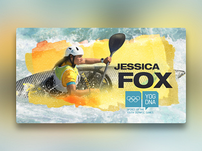 YOG DNA Jessica Fox design digitaldesign landing ui visualdesign