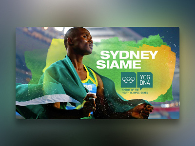 YOG DNA Sydney Siame design digitaldesign landing landingpage sports ui visualdesign