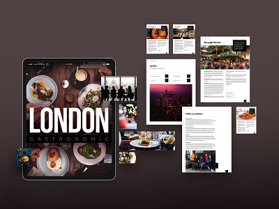 London Gastronomic app design digital publishing digitaldesign food food and drink gastronomy ipad london publishing ui ux visualdesign