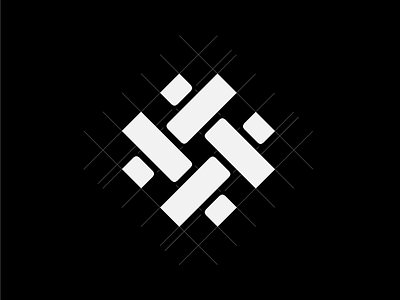 Weave 2 geometric identity logo mark pattern symbol weave