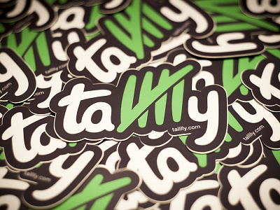 Talllly Stickers lettering logo productivity sticker todo type typemark